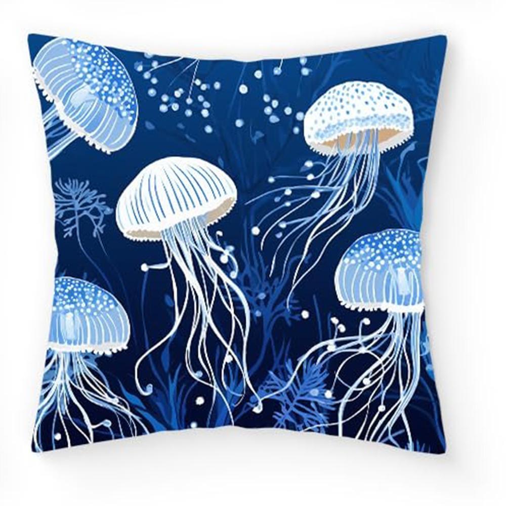 

Enchanting Deep - Sea Fantasy Pillow CoversLiving room sofa cushion cover, soft and comfortable, bedroom room decoration 16x16Inch