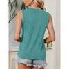 2026 Vintage Double Layer Heart LOVE Hand Painted Print Women Sleeveless Vest Round Neck Daily Commute Spring Summer Autumn Tank Top