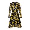 Women's Daisy Print V-Neck A-Line Dress
