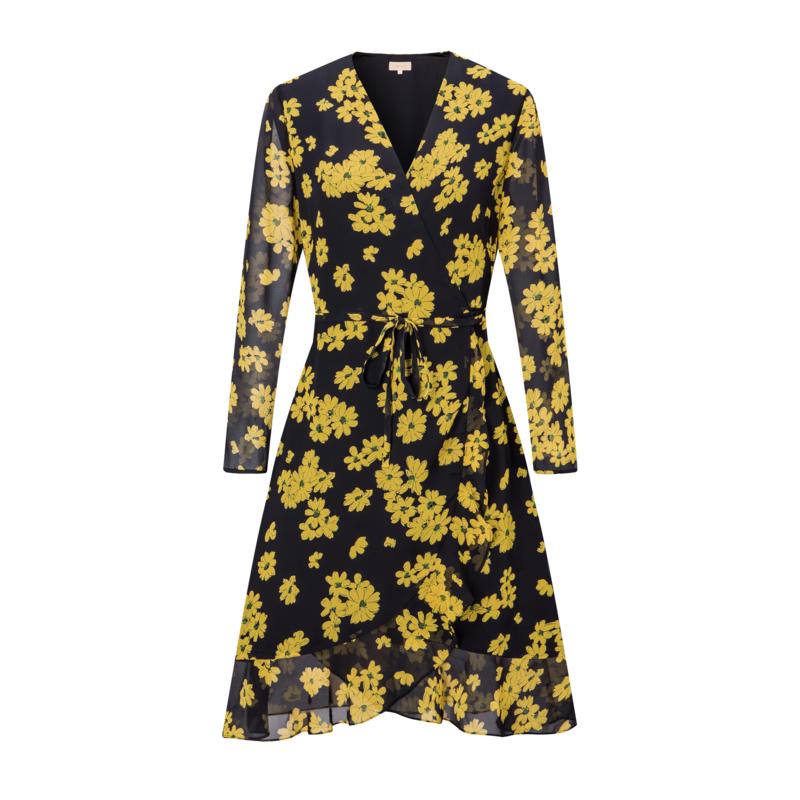 

PORTS Women s Daisy Print V-Neck A-Line Dress M /6