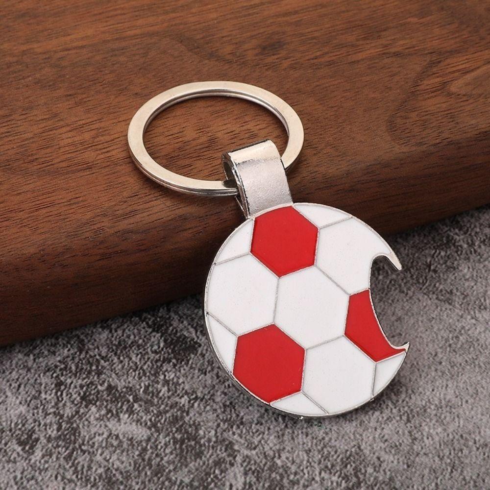 Decorative Football Key Chain Zinc Zinc Zinc Alloy Football Bottle Opener Football Fans Club