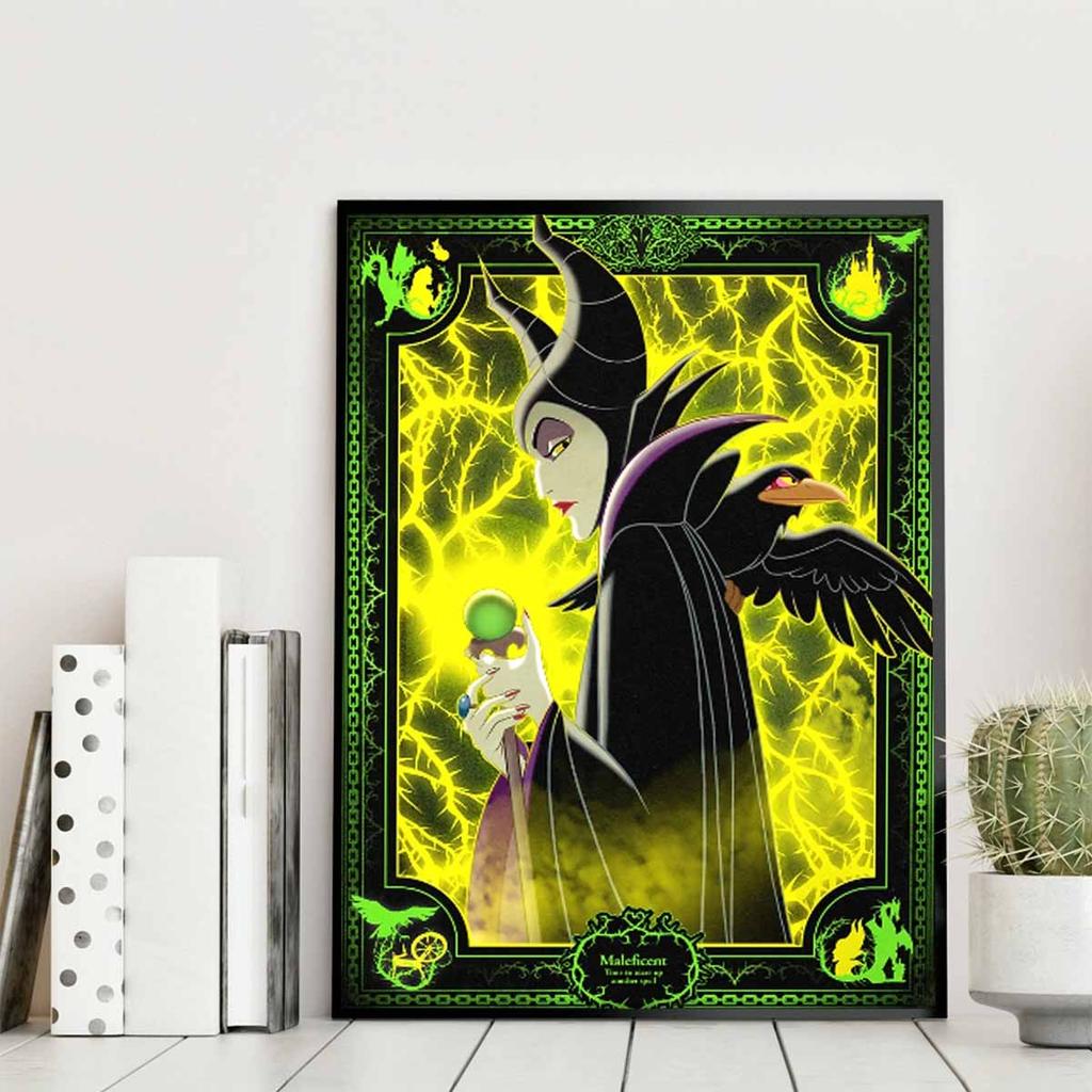DIY Diamond Painting Evil Witch Cross Stitch Kit Mosaic Art Diamond Painting Full Circle Diamond Home Decoration