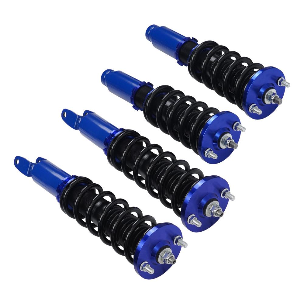 Coilovers For Honda Civic 1996-2000, Adjustable Height Spring Shock Absorber Suspension Kit Complete Assemblies Red/Blue/Gold