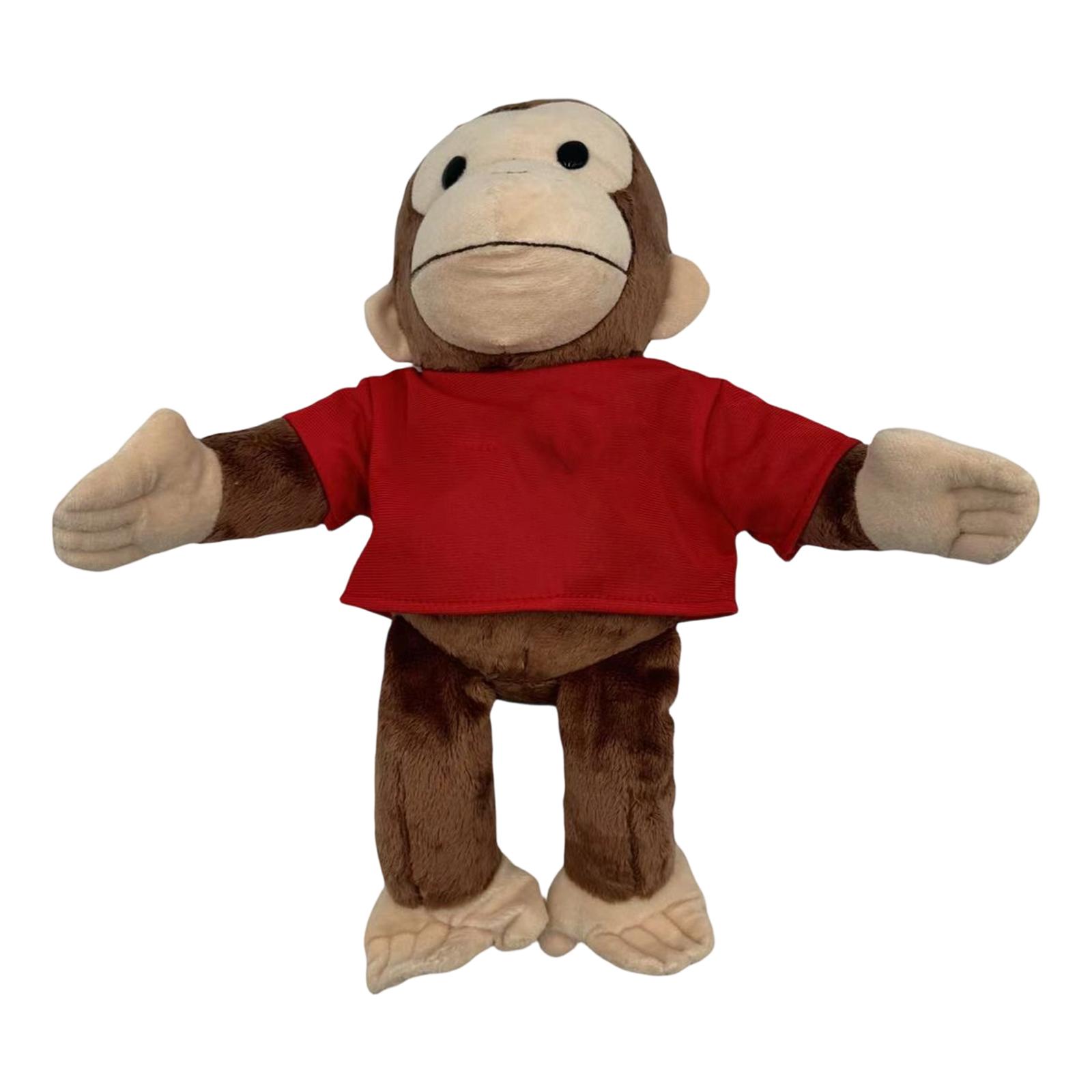 

Plush Monkey Stuffed Animal Soft Plush Toy with Fabric Shirt Lightweight and Huggable Size Suitable for Children and Collectors One Size