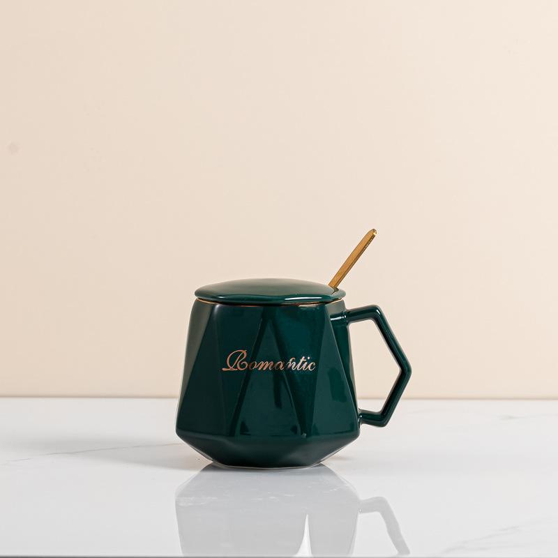 Simple fashion ceramic cup creative mug coffee cup couple cup gifts business souvenir