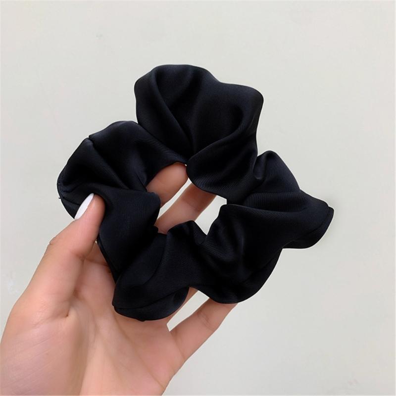 Ruched Hair Scrunchies Thick Oversized Hair Scrunchy Elegant Hair Rope Scrunchy Women Ponytail Holder