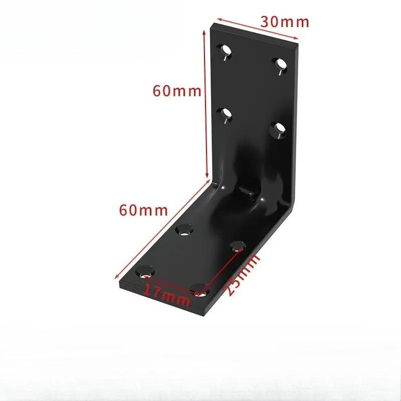 2PCS Furniture Corner Connector Set Metal Trapeziform Cabinet Angle Bracket Sturdy Triangle Corner Brace Universal Support