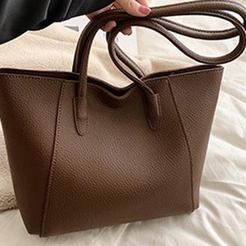 IELGY Простая вместительная сумка-мессенджер в стиле ретро для женщин. коричневый — фото 8