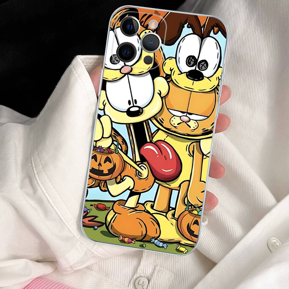 Kawaii Classic G-garfields Cat Phone Case For IPhone 17 16 15 14 13 12 11 Pro Max 13 12 Mini 17Air 16e Clear Cases