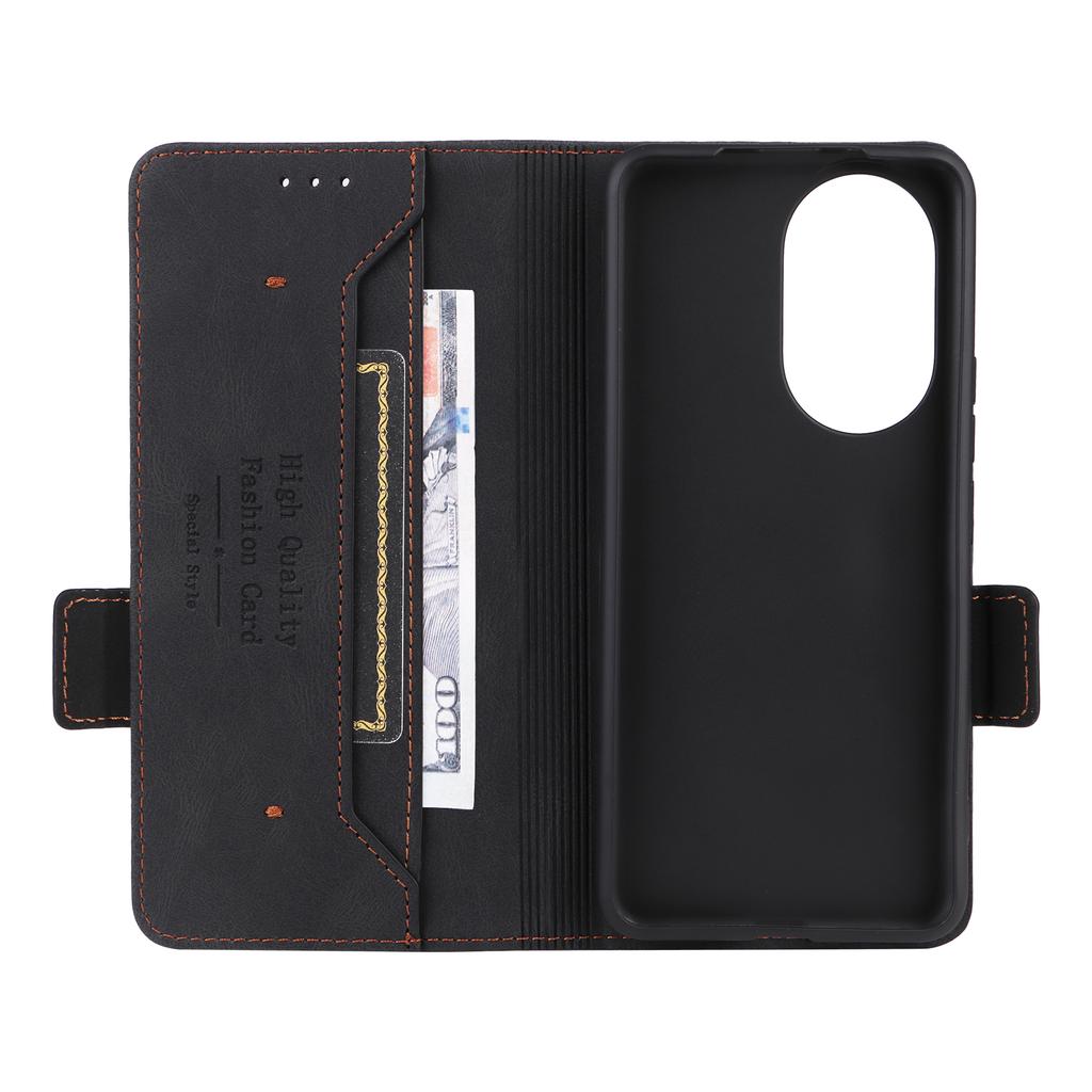 For Honor 200 5G Case Leather Wallet Flip Phone Cover with Hardware Decor
