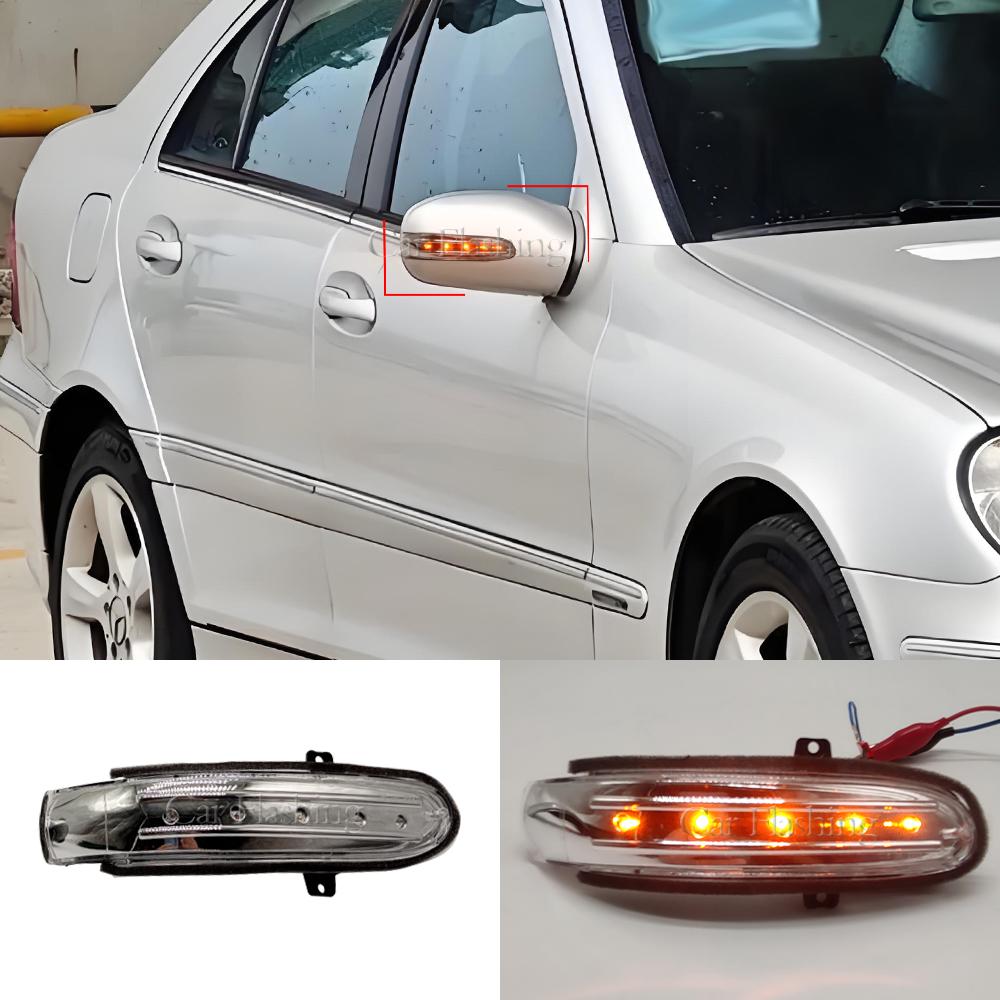 For 2001-2007 W203 Mercedes Benz C230/240/280/320/350 Door Mirror Light Turn Signal Marker Blinker Lamp