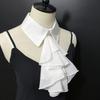 Elegant False Collar Multi-Layer Design Detachable Shirt Collar Necktie Front Ruffled Style Detachable Collar
