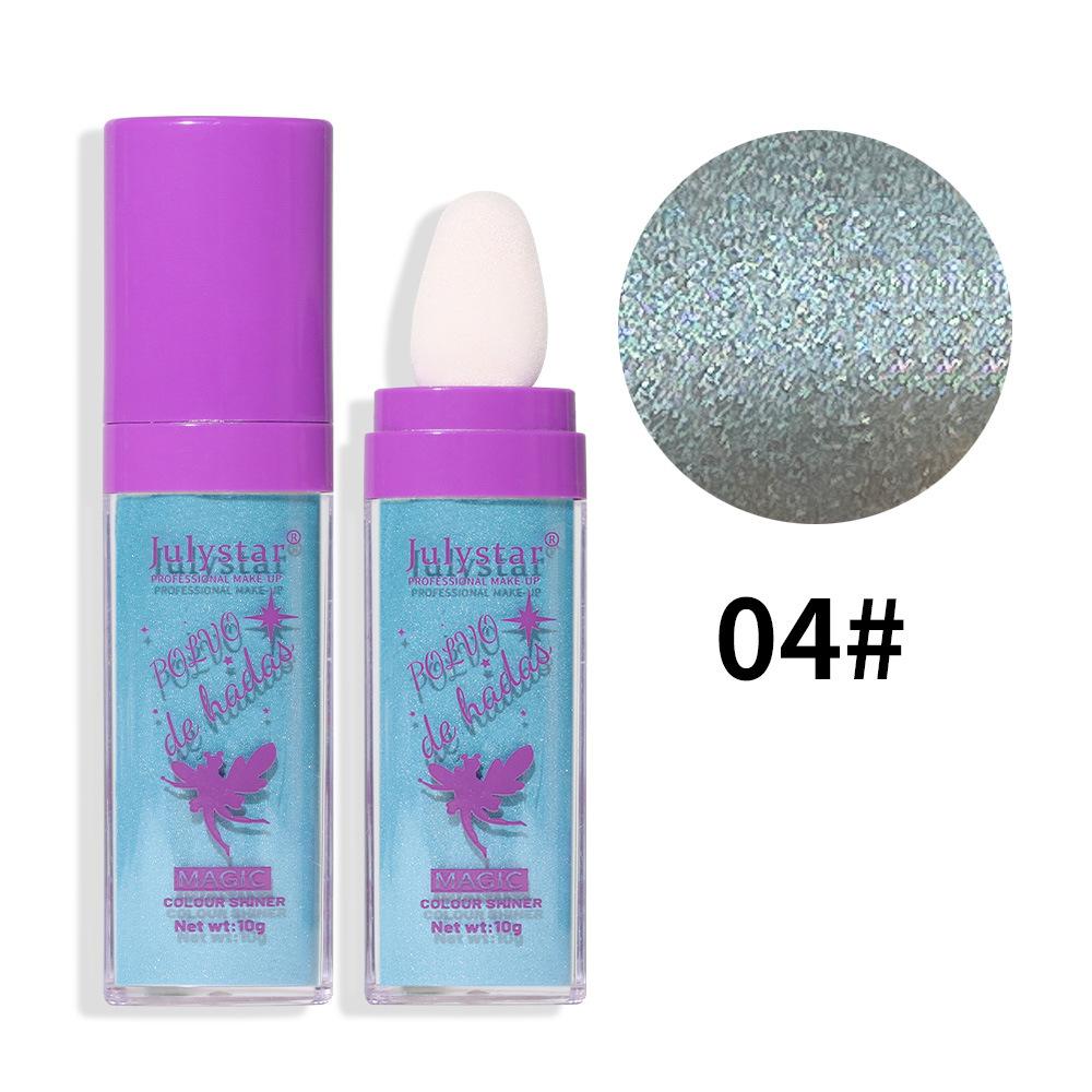 Vílí rozjasňující pudr pro rozjasnění celého těla, rozjasňující pudr a konturovací pudr pro přirozené trojrozměrné konturování