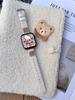 Suitable For S10 Generation Applewatch Apple Watch Iwatch98765Se Cute Kt Cat Corduroy Strap