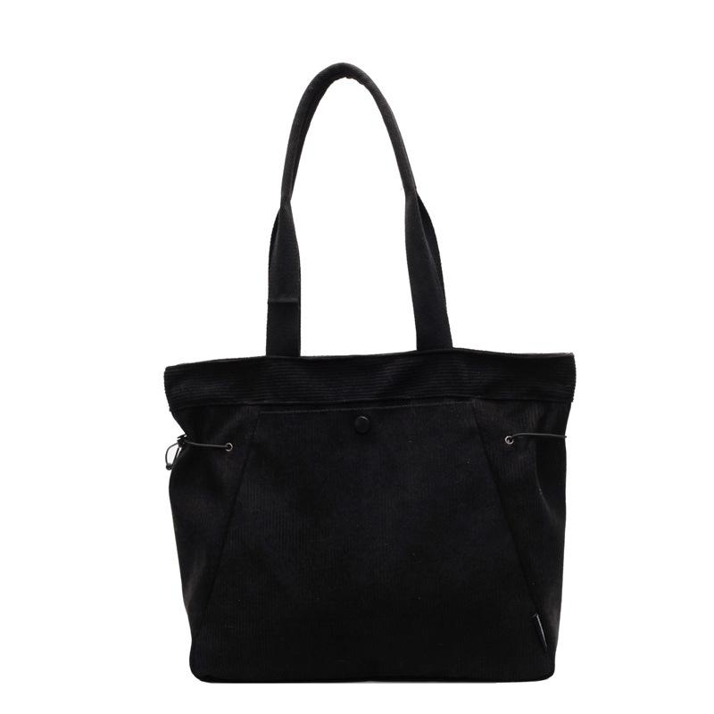 

Commuter large capacity tote bag autumn and winter retro fashion casual corduroy shoulder bag tide