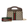 Gucci GG Supreme Canvas Web Stripe Top Handle Crossbody Bag For Women Daily Use