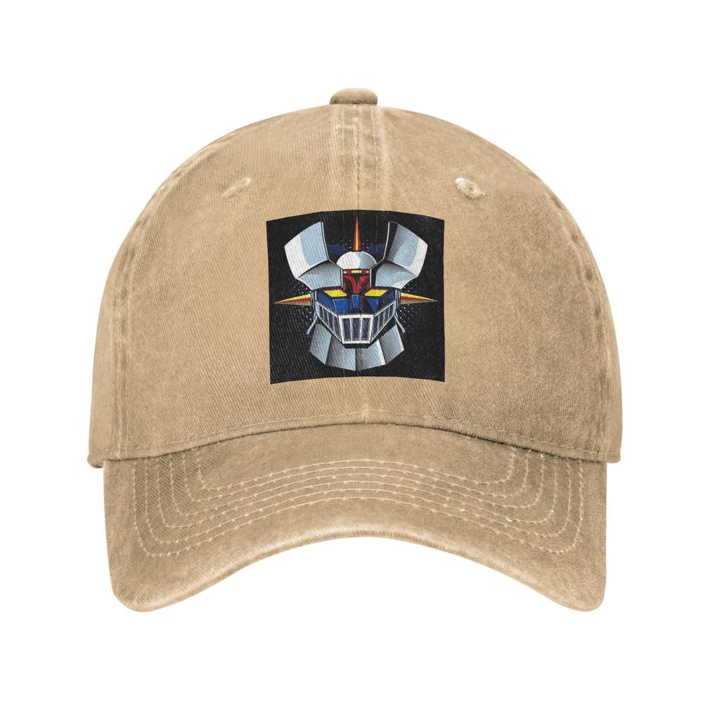 Mazinger Z Mad Robot Denim Fabric Cap Casual Baseball Caps Adjustable Hat Summer Unisex Baseball Hats