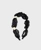 Socks Appeal Rose Hair Band Organza Black