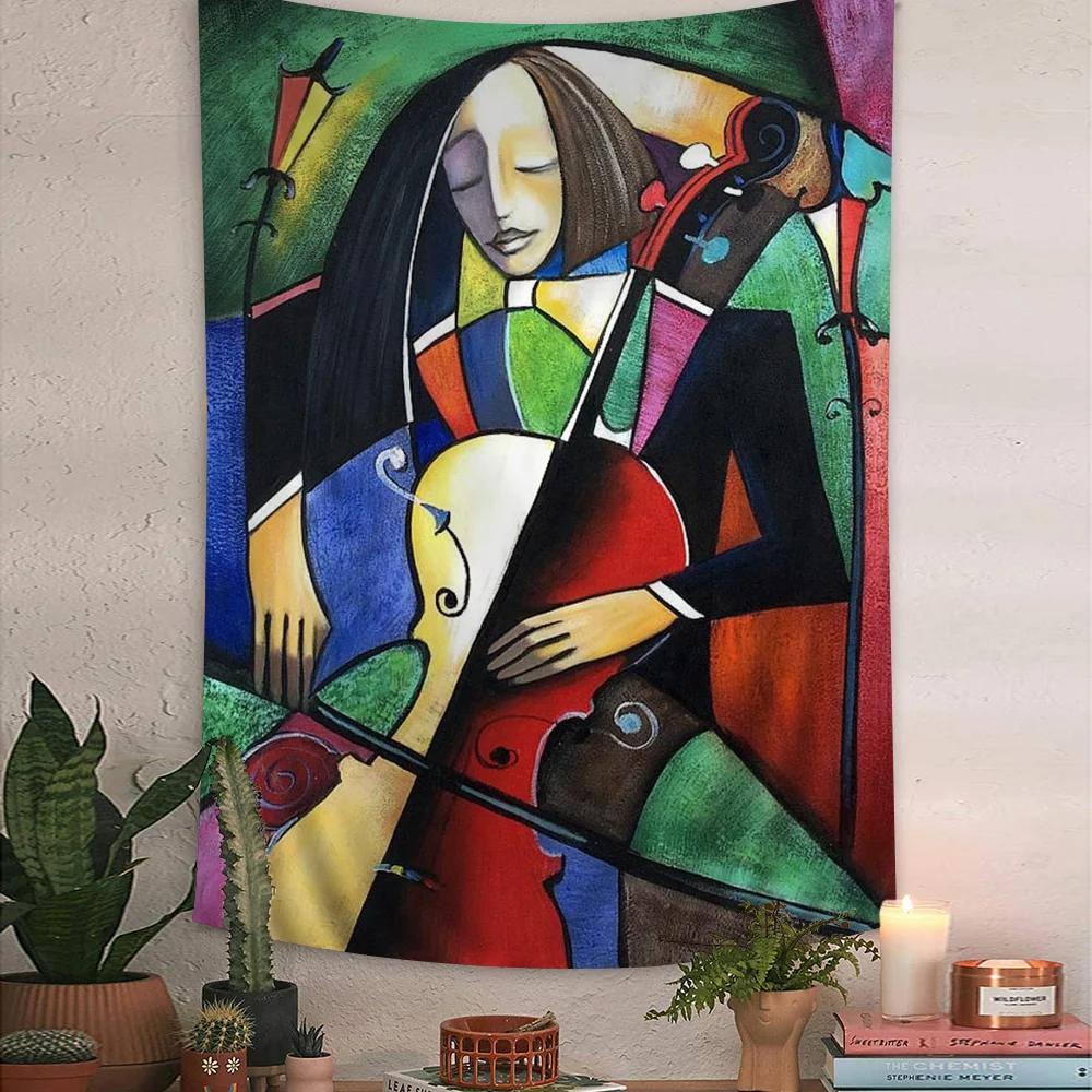 

Artist Pablo Picasso Tapestry Art Printing Japanese Wall Tapestry Anime Wall Hanging Home Decor 74x94cm(29x37in)