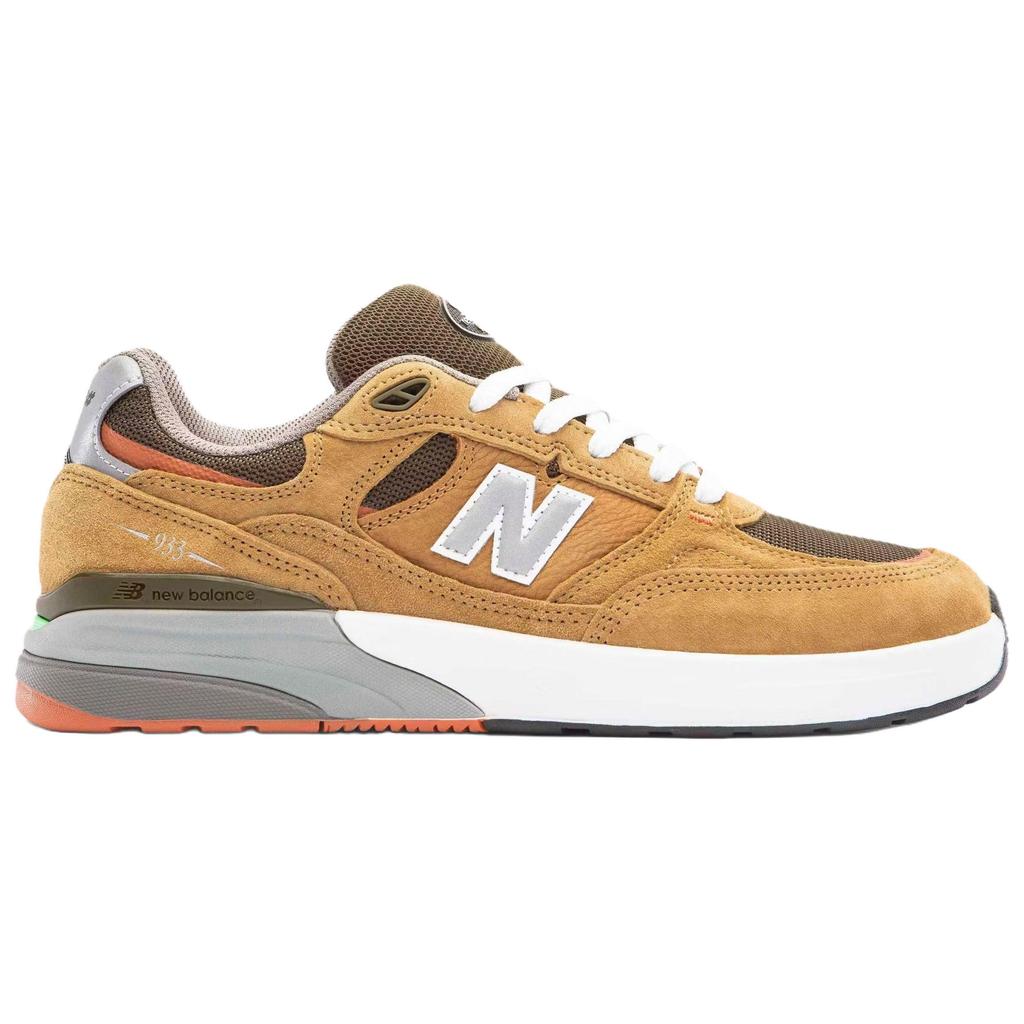 Andrew Reynolds X New Balance Numeric 933 Camel Dark Brown Unisex Sneakers Tan NM933MNO