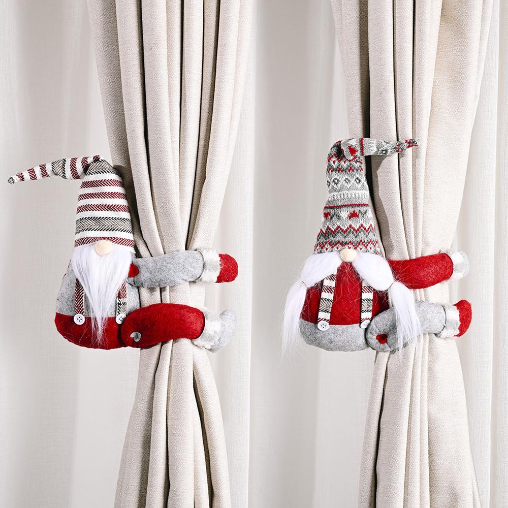 New Styles, Christmas Curtain Buckles, Striped Snowflake Hats, Faceless Dolls, Curtain Straps, Home Decor Items
