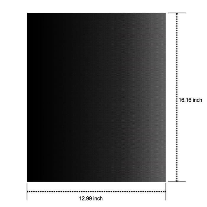 [Set of 3] Barbecue Grill Mat - Reusable Non-Stick and Heat Resistant - Black