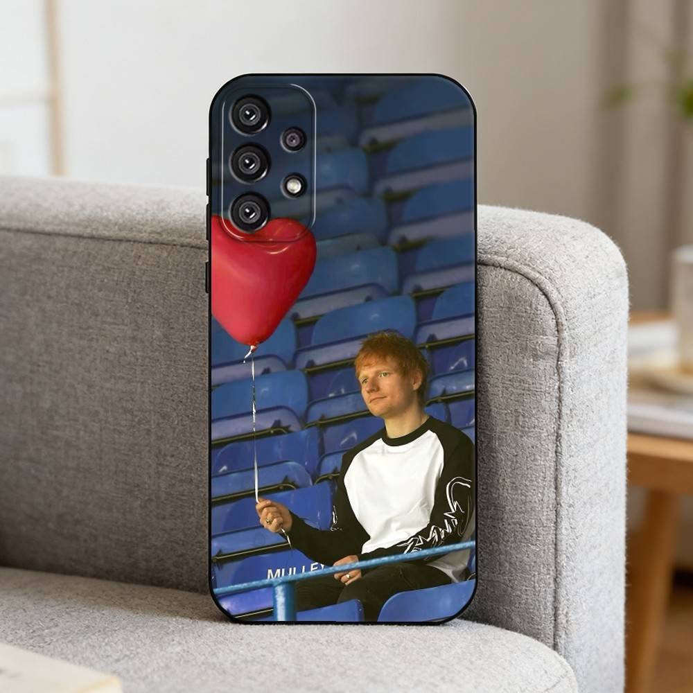S-Singer E-Ed Sheeran Phone Case For Samsung S25,S24,S21,S22,S23,S30,Ultra,S20,Plus,Fe,Note,10,9,5G Black Cover