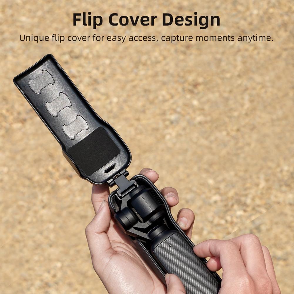 For DJI Osmo Pocket 3 Anti-fall Flip Cover Anti-drop Protective Shell Camera Lens Screen Protector Protective Cover Accessories