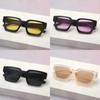 Minimalist Thick Frame Square Sunglasses With Uv400 For Fashionable Women And Men