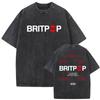 Rapper Robbie Williams BRITPOP Tour 2026 Vintage Washed T Shirts Men's Women's Clothing Fashion High Quality Oversized T-shirt