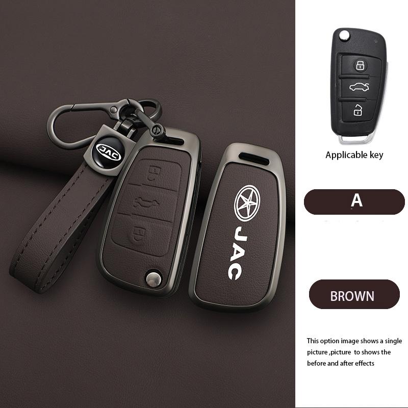 

Metal Car Key Case Cover Shell Bag For JAC S2 Refine S3 S4 S5 S7 R3 A5 7 T40 S5 X4 R3 SEI 3 2017 2018 2019 2020 Accessorise