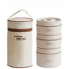 304Stainless Steel Food Grade Insulated Lunch Box Set with Insulated Bag 3Individually Stackable Bento Boxes for Adults and Kids