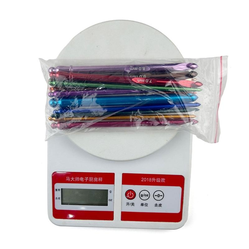 12 Pcs Crochet Hook Set 3.0mm-10.0mm Crochet Needle Ergonomical Crochet Needle with Case Knitting Needle for Craft