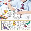 Children Drawing Roll Diy Sticky Color Filling Paper Coloring Paper Roll For Kids Diy Painting Drawing Early Educational Toys