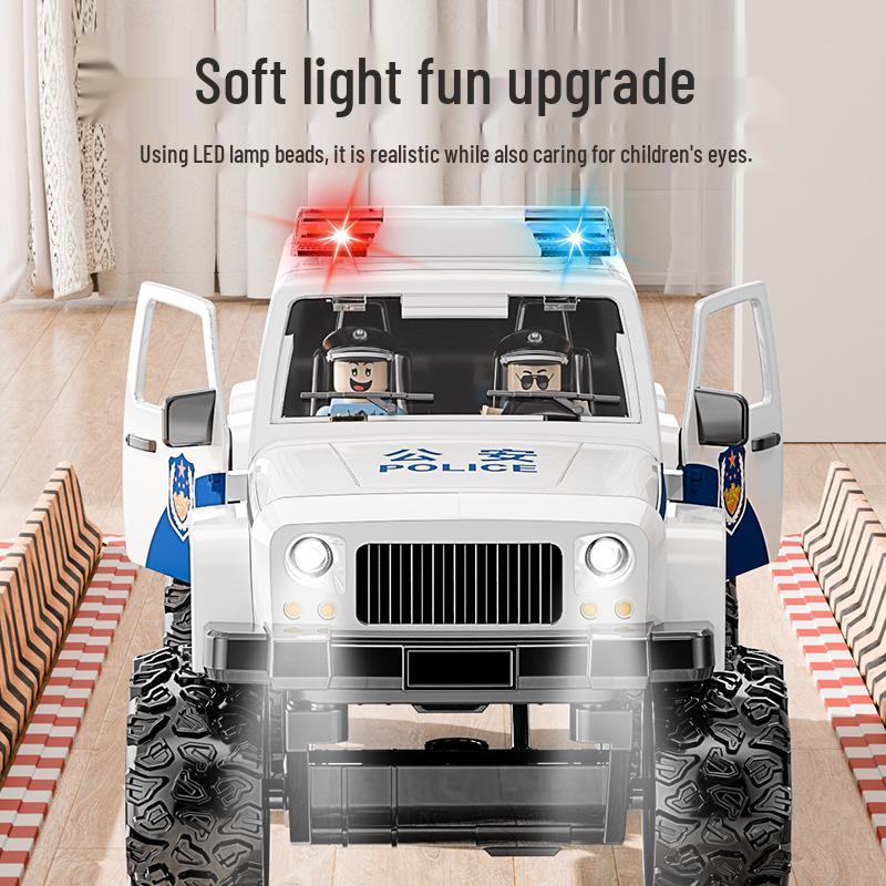 Children's Large Off-Road Police Car Toy Model for Boys Ages 3+