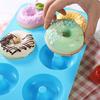 6 Löcher Silikon Donut Form Backform Antihaft Backen Gebäck Schokolade Kuchen Dessert DIY Dekorationswerkzeuge Bagels Muffins Donuts