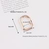 In-Stock: High-Grade D-Shaped Spring Ring Buckle for DIY Bag Handles & Straps