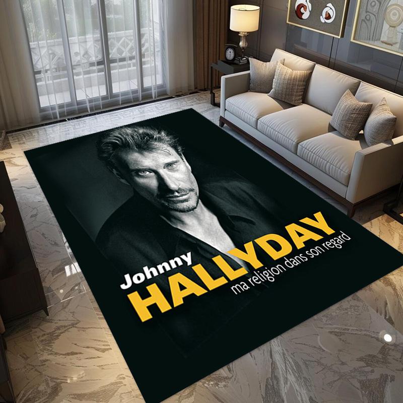 Johnny Hallyday: Life Death carpet Suitable for all seasons floor mats Dormitory decoration Protective pad Fashion