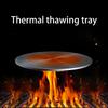 Round Aluminum Heat Conduction Plate Quick Defrosting Tray for Gas Stove Folding Design 6mm Thickness Ideal for Cooking
