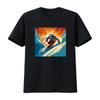 Telemark Skier T Shirt Retro Carving Vintage Adventure Skiing Ride Tele Long or S Vintage Washed Streetwear Comfortable