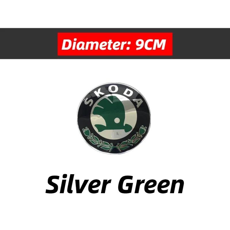 

Car Sticker 2025 New 8CM 9CM Car Front Emblem Sticker Rear Trunk Badge for Skoda Octavia Fabia 1 2 Rapid Superb A5 A7 Karoq Yeti