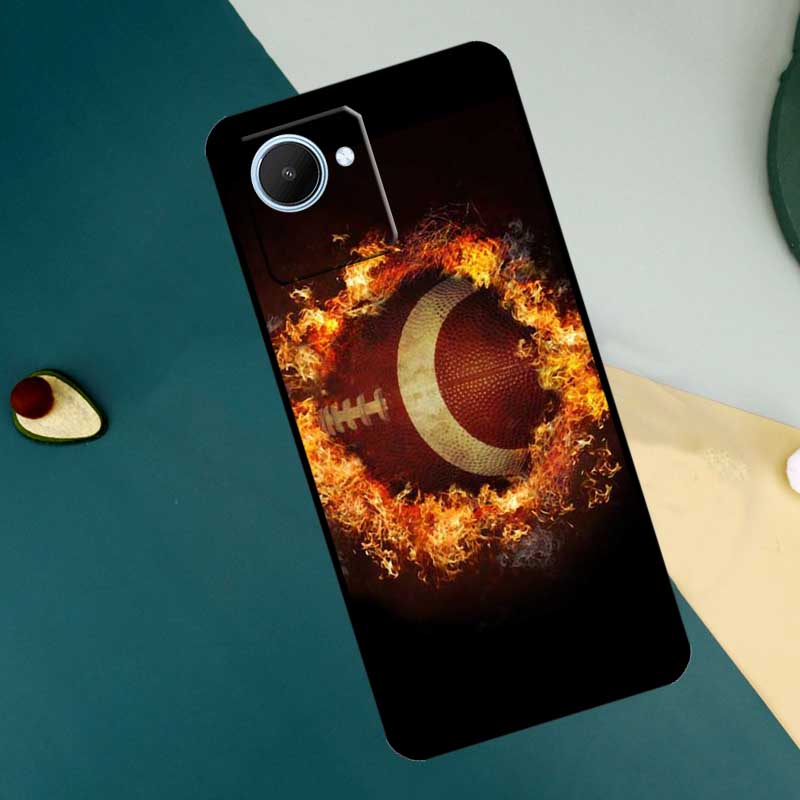 American Football Sport For Realme C55 C71 C75 C67 C63 C51 C61 C53 C35 C65 11 12 13 14 15 Pro Plus GT6 GT7 Pro Case