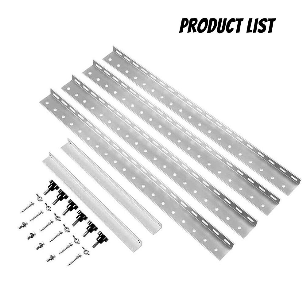 Suport de montare pentru panouri solare, reglabil, cu înclinare, pentru panouri solare, din aliaj de aluminiu, kit de suport pentru panouri solare pentru acoperișul RV-ului și al ambarcațiunii