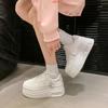 Thick-soled Heightening Shoes Women's Spring New Versatile Lace-up Air Force Little White Shoes Casual Shoes Board Shoes