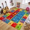 Hot Sale Non Slip Area Rug Alphabet Neon Pattern Soft Cozy Vibrant Indoor Living Room Bedroom Kids Room Decor Floor Rug