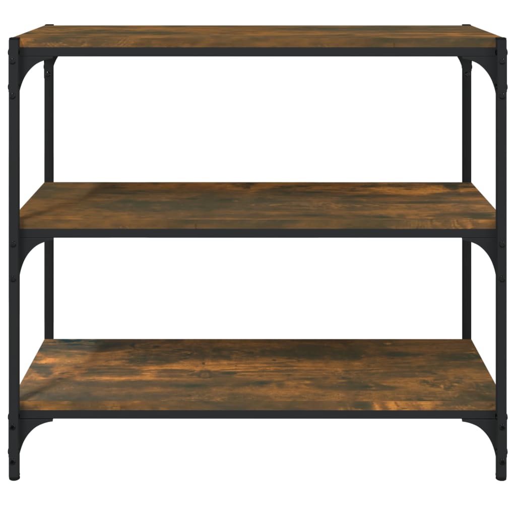 Bookshelf Smoked Oak 80 x 33 x 70.5 cm Particleboard and Steel