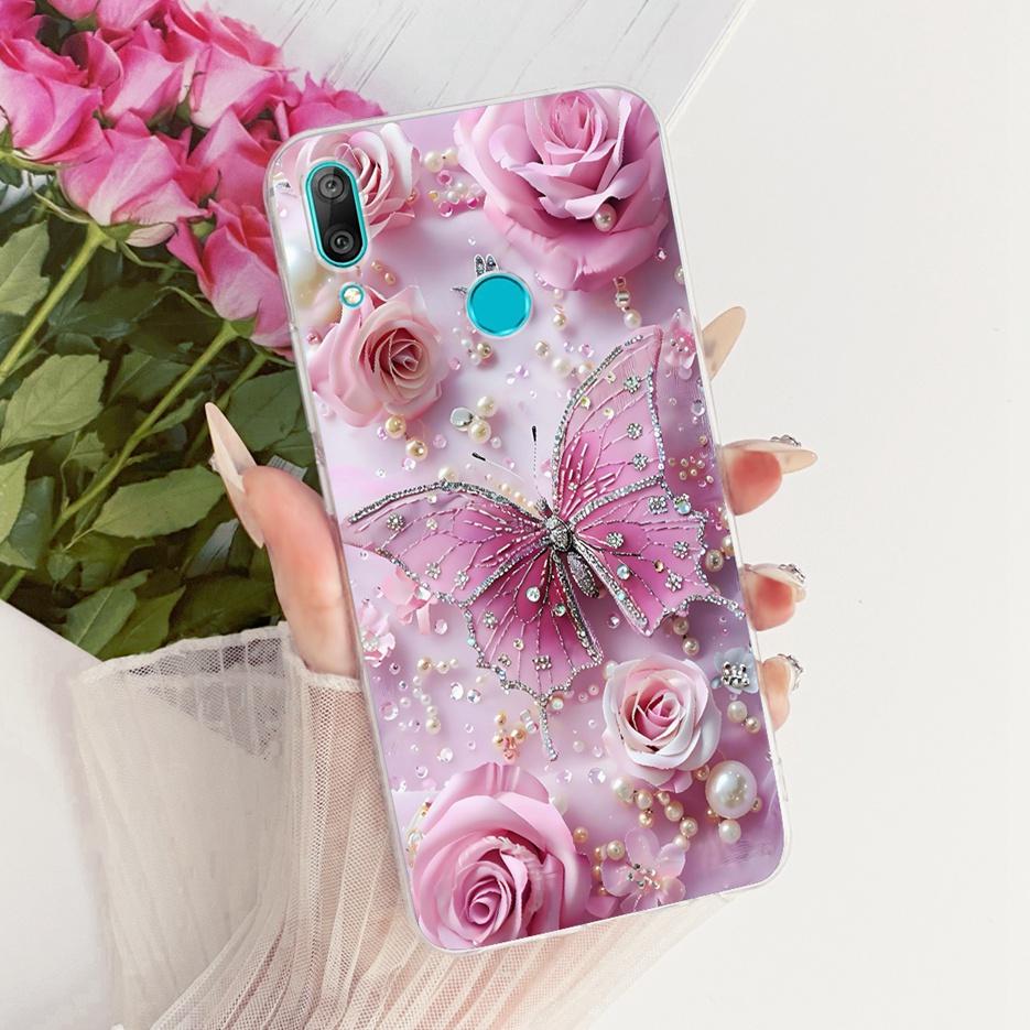 For Huawei Y7 Prime 2019 Case DUB-LX3 Cute Lion Fashion Painted Cover Soft Slim Phone Case For Huawei Y7 Pro 2019 Y 7 2019 Shell