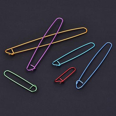 Colorful Aluminum Safety Pins, Anti-slip Yarn Stitch Holders, Anti-snag Clips, Knitting Tools for Sweaters.