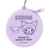 Sanrio Kuromi Silicone Mini Case Charm X X Character 209007 Keychain, 6.5 6.5 3cm,