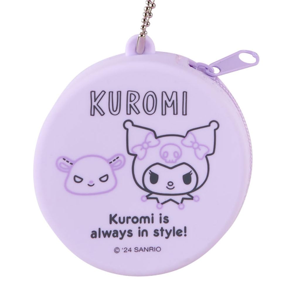 Sanrio Kuromi Silicone Mini Case Charm X X Character 209007 Keychain, 6.5 6.5 3cm,